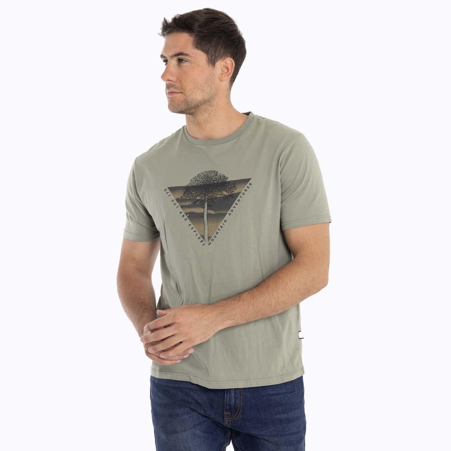 Polera Hombre Suwannee Verde Merrell-1