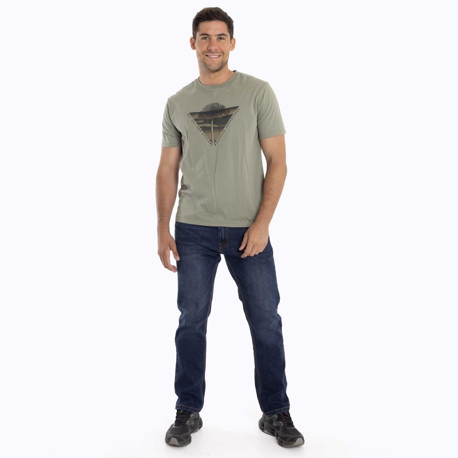 Polera Hombre Suwannee Verde Merrell-5