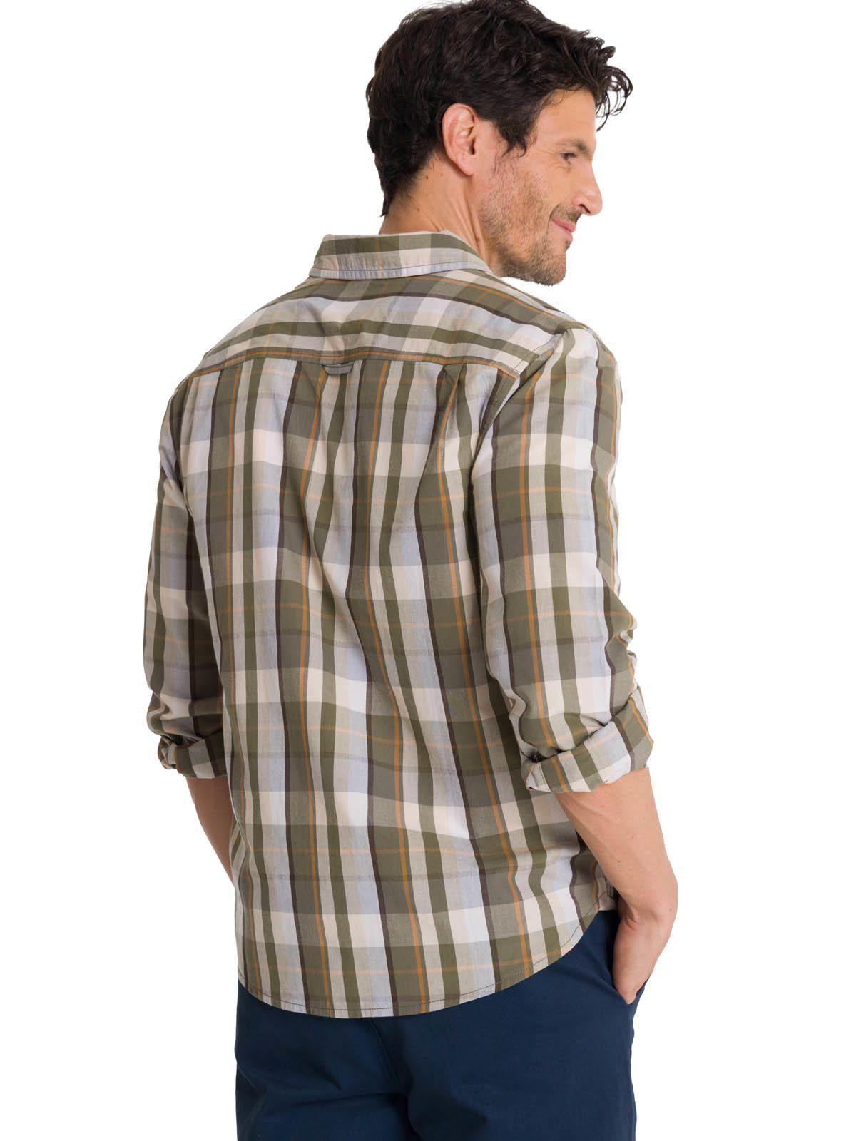 Camisa Manga Larga Hombre Poplin Oliva-3