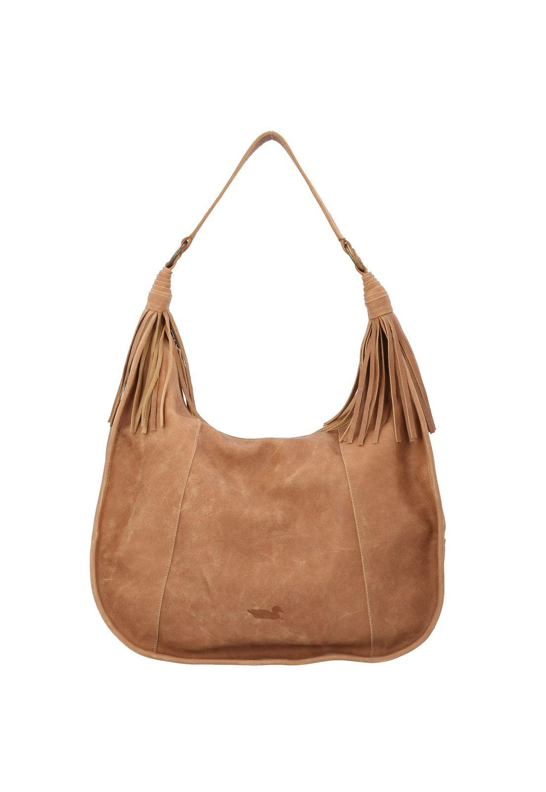 Cartera Cuero Mujer Sofi Hobo Café-0