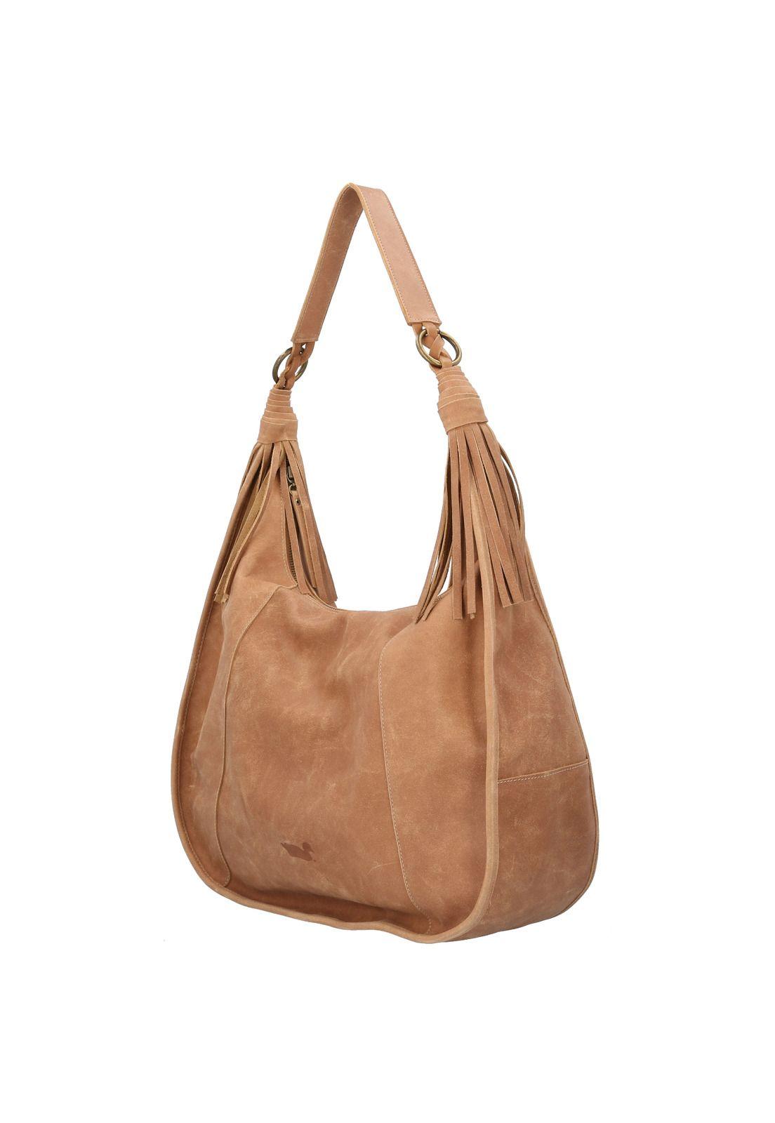 Cartera Cuero Mujer Sofi Hobo Café-1