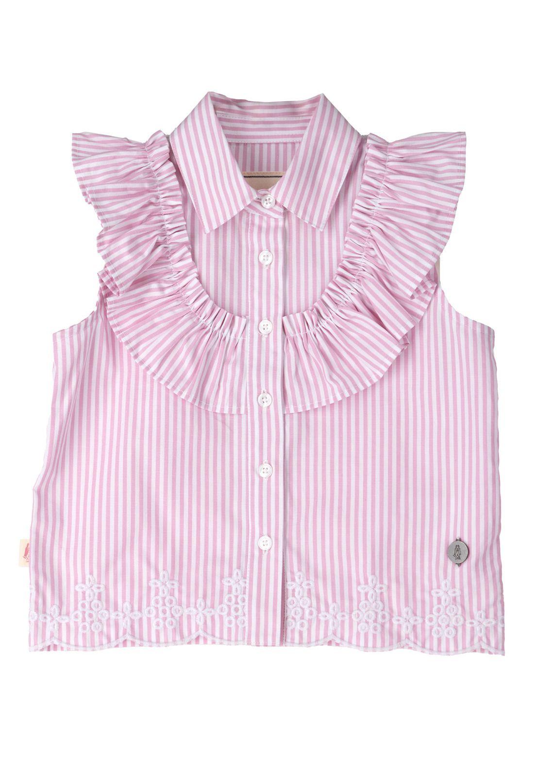 Blusa Niña Elisa Rosado-0