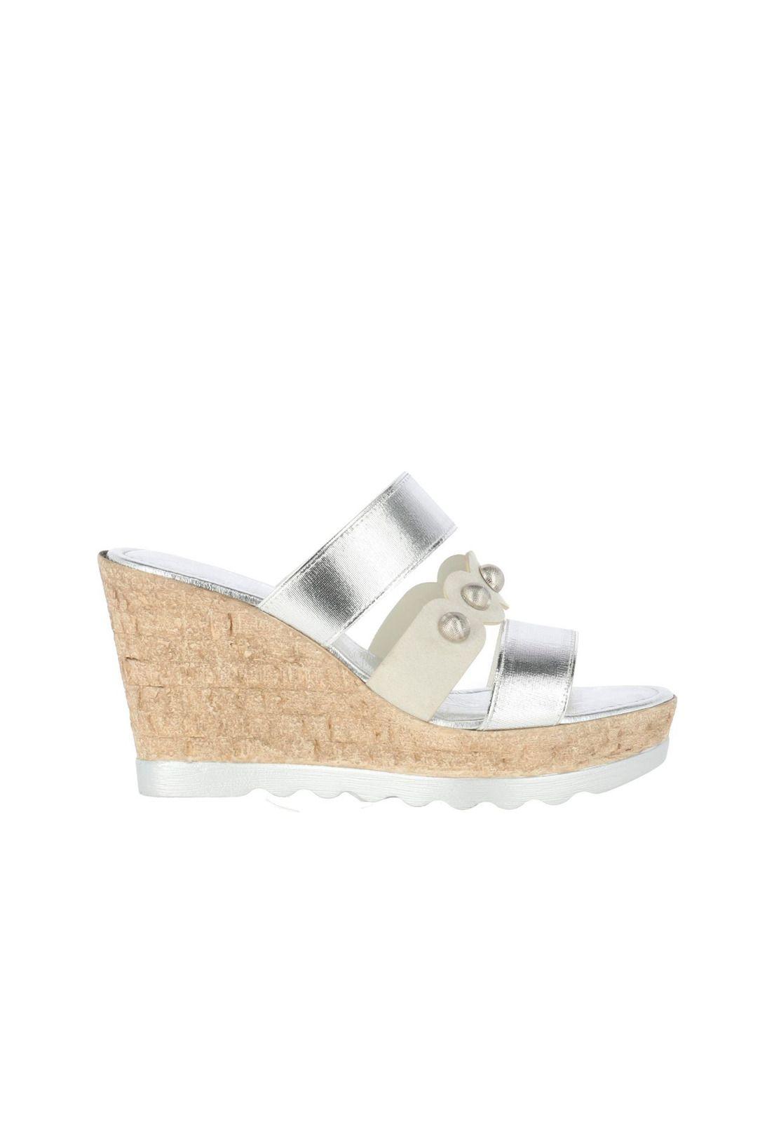 Sandalia  Siena Plateado-3