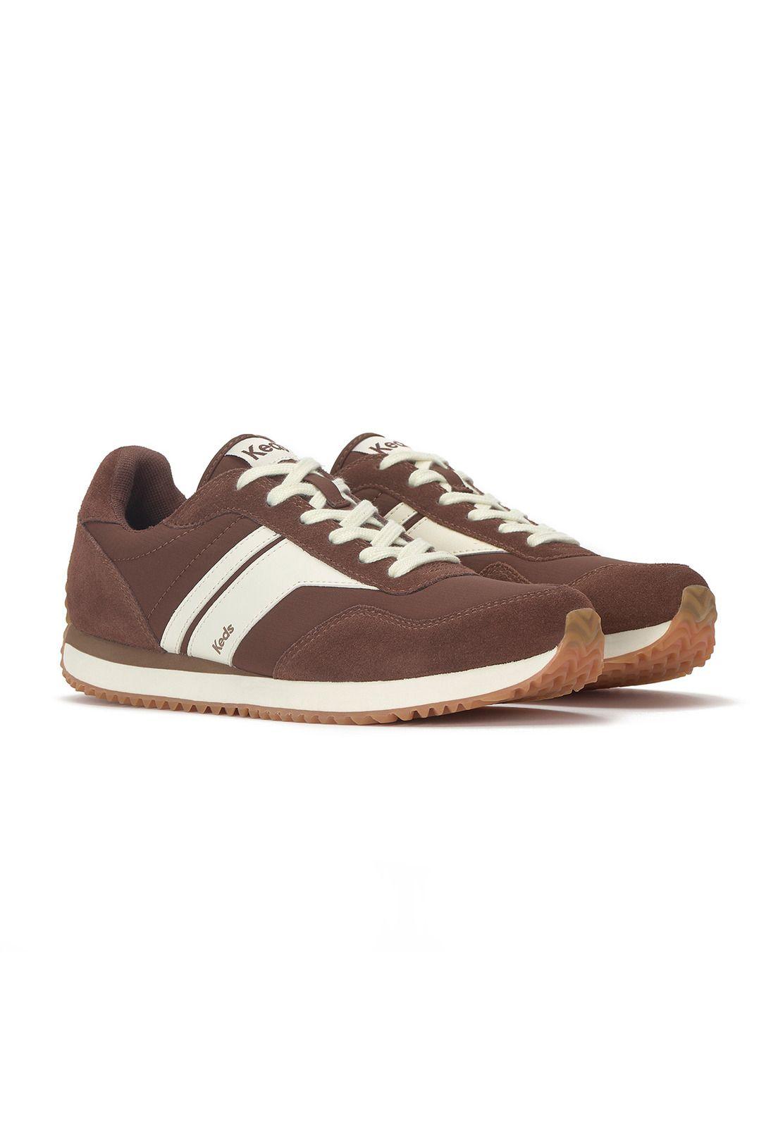 Zapatilla Textil Mujer Rena Gamuza Café-3