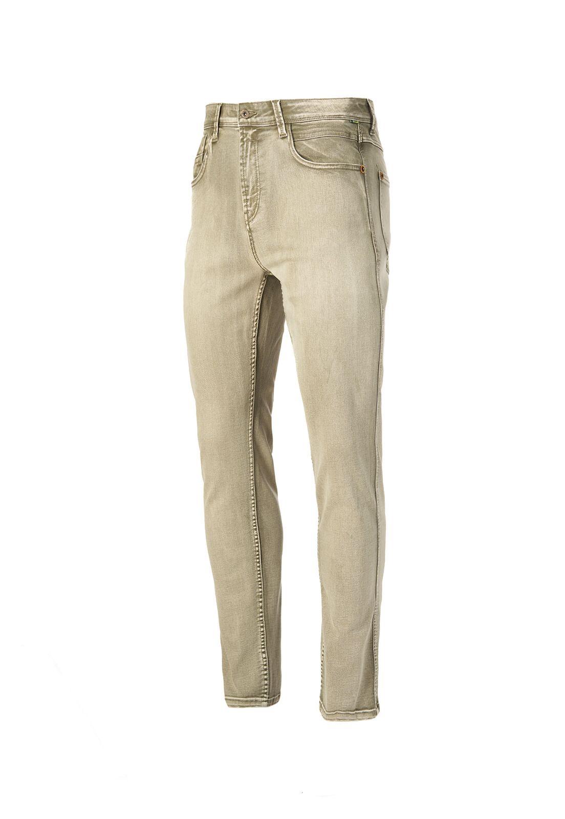 Jeans Hombre Baycolor Verde Oscuro-0