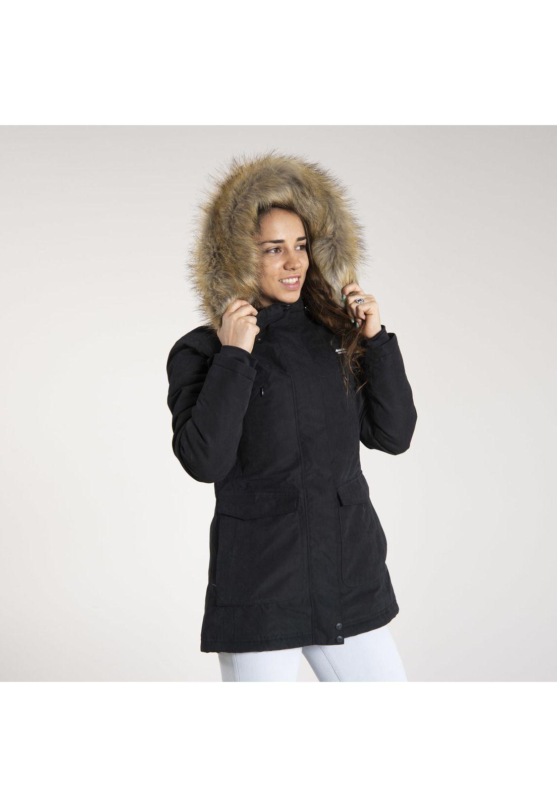 Parka Mujer Kahuna Repreve Waterproof Negro-1