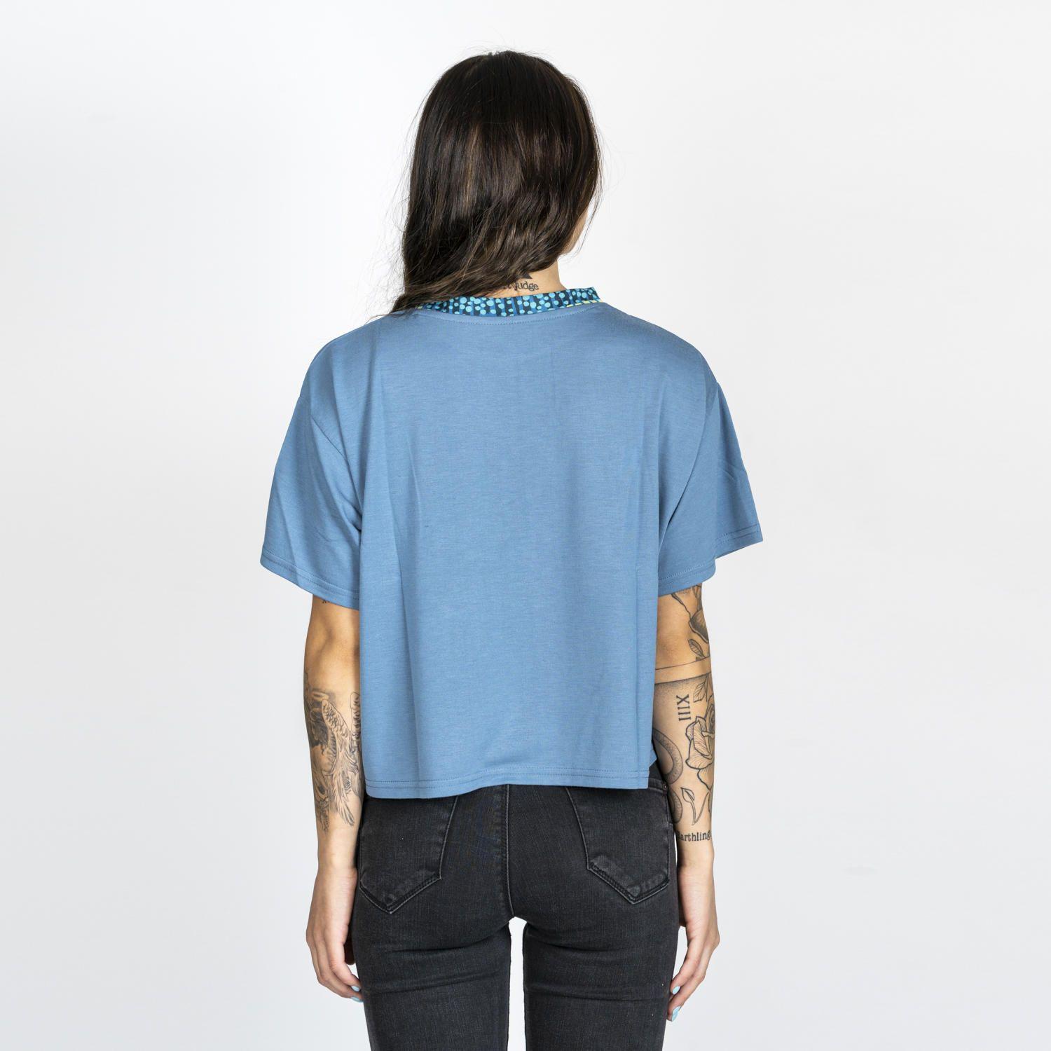 Polera M/C Mujer Mountain W Azul-2