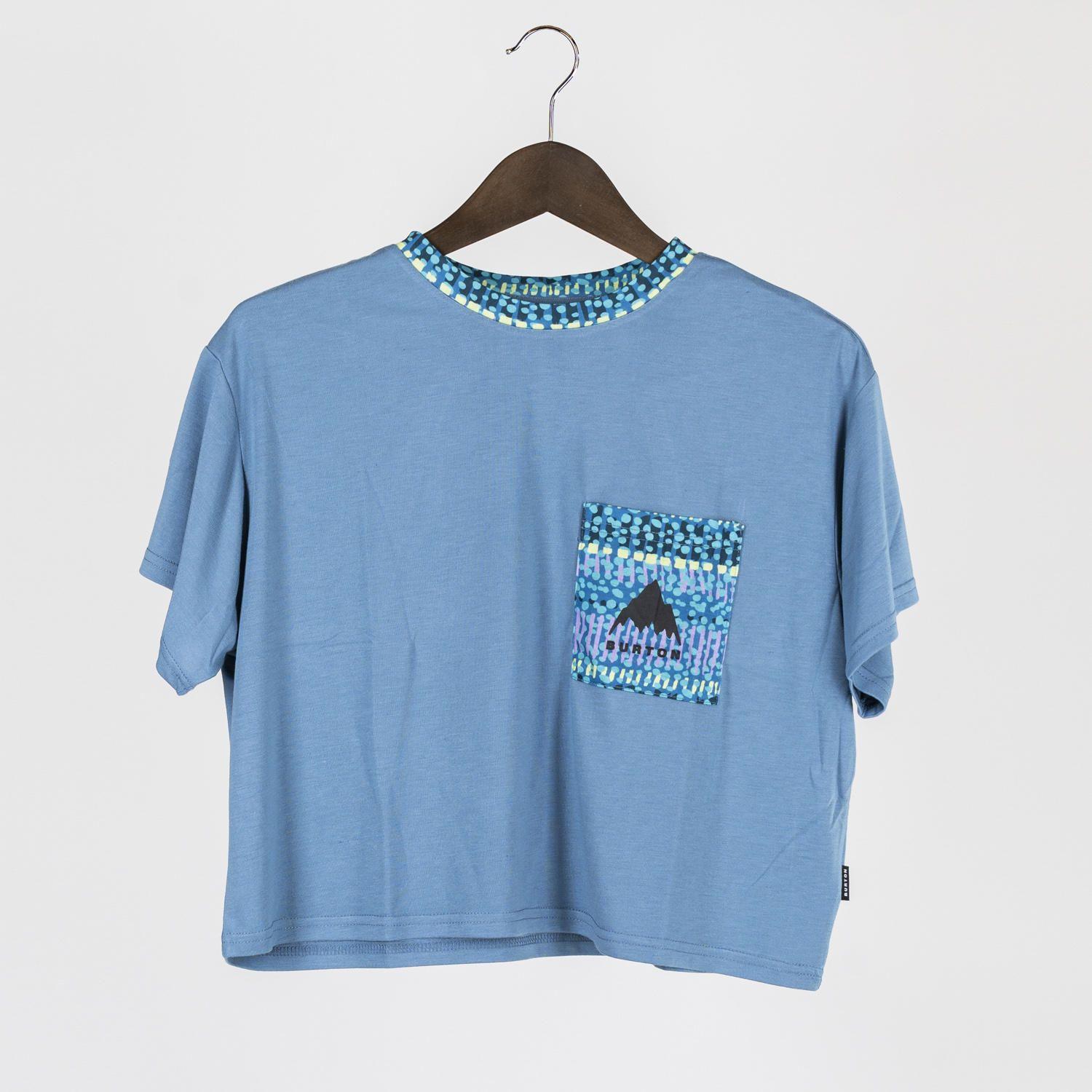 Polera M/C Mujer Mountain W Azul-4