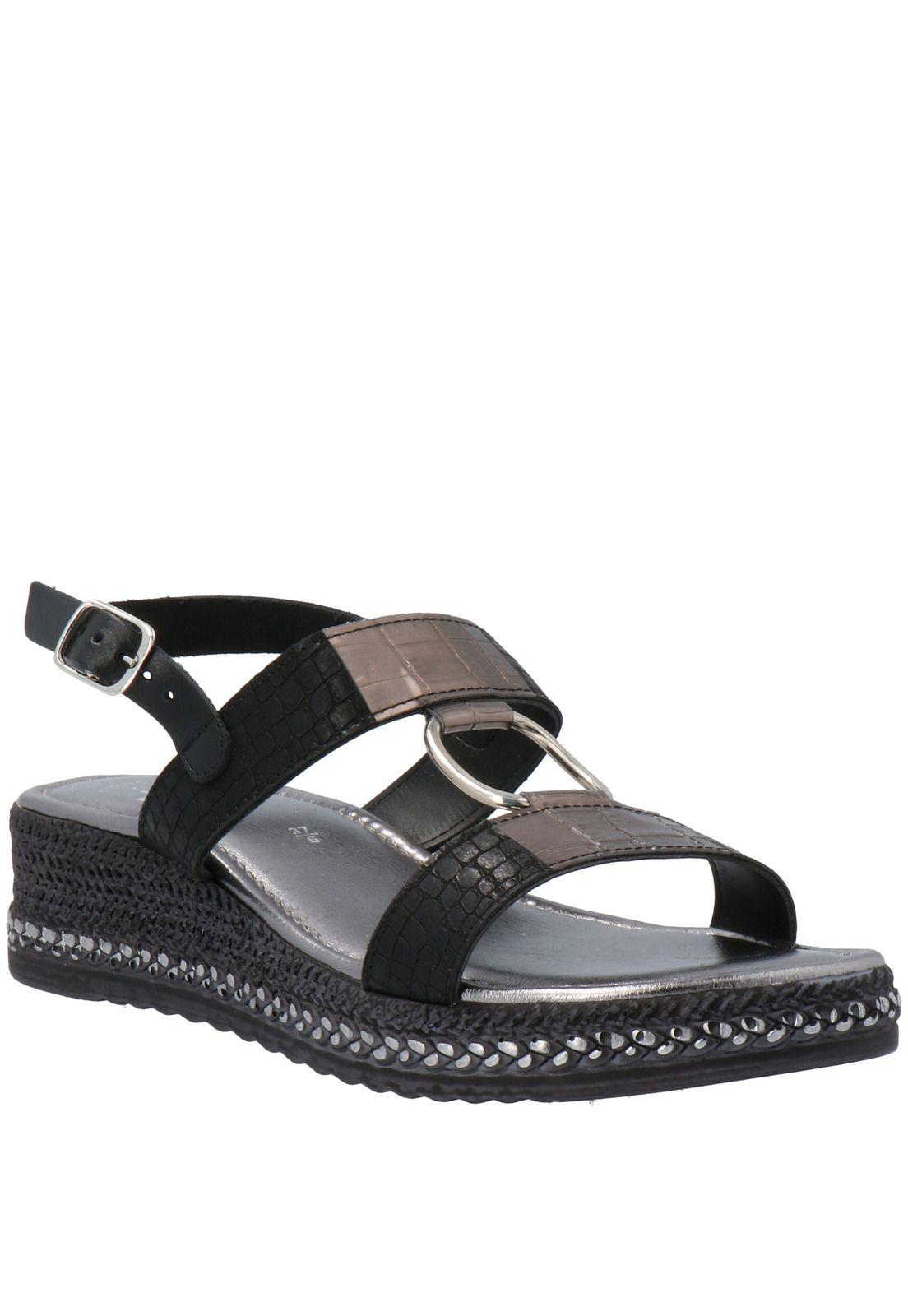 Sandalia Verenna Casual Negro-0