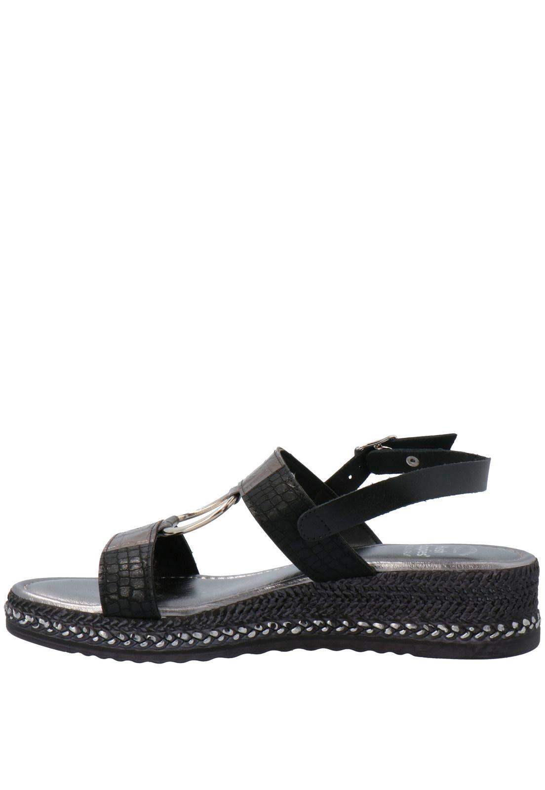 Sandalia Verenna Casual Negro-4