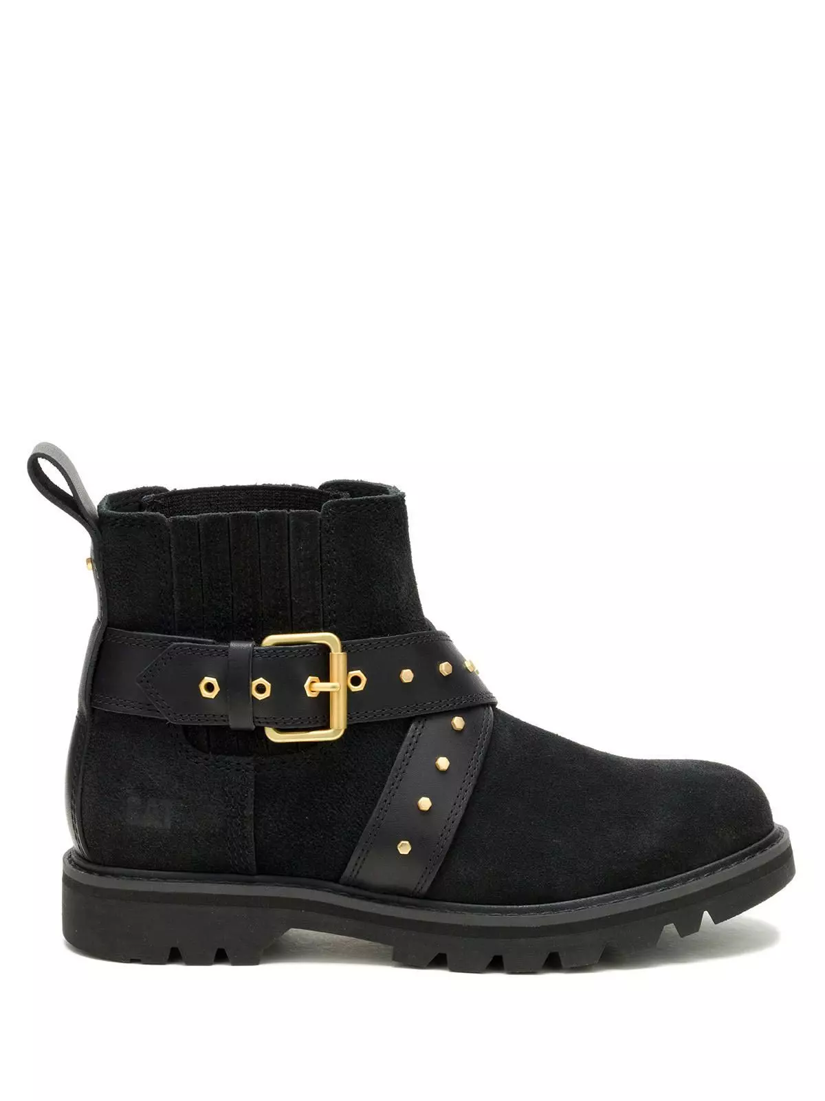 Botín Cuero Mujer Grader Ws Embellish Chelsea Negro-1