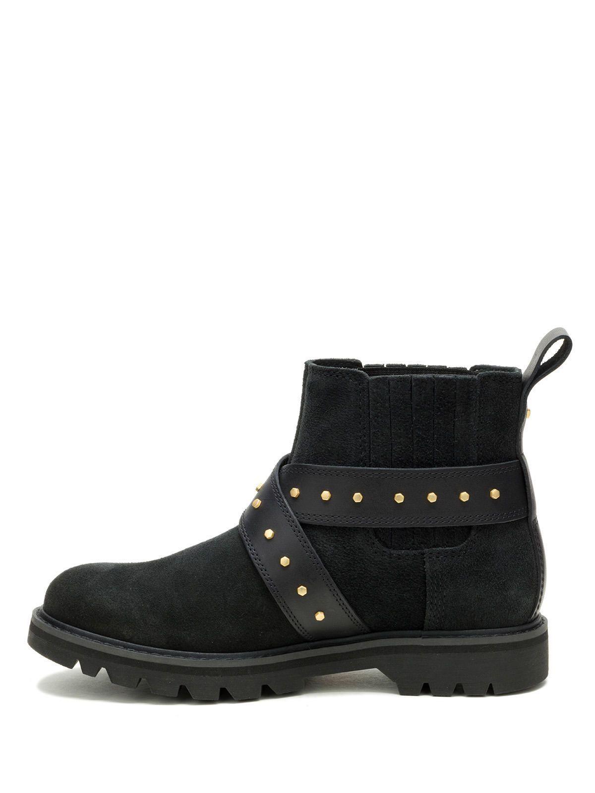 Botín Cuero Mujer Grader Ws Embellish Chelsea Negro-3