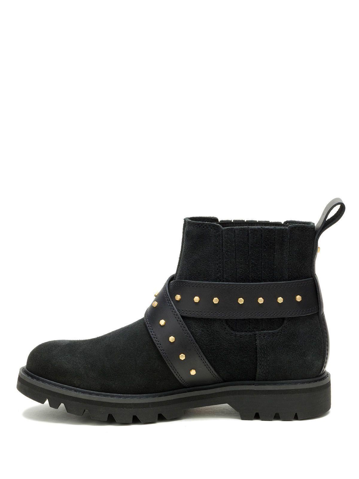 Botín Cuero Mujer Grader Ws Embellish Chelsea Negro-3