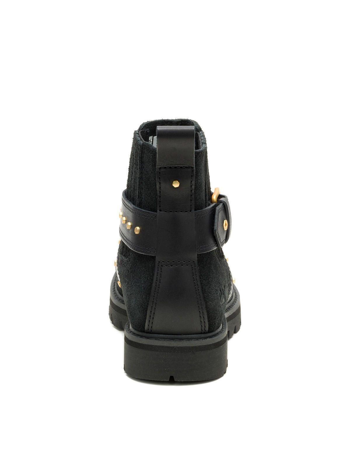 Botín Cuero Mujer Grader Ws Embellish Chelsea Negro-5