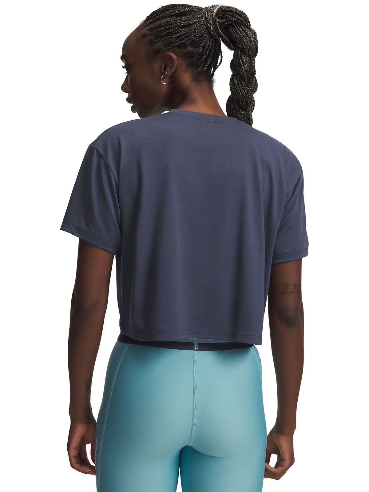 Polera M/C Mujer Tech Branded Crop Ss Polera Gris-1