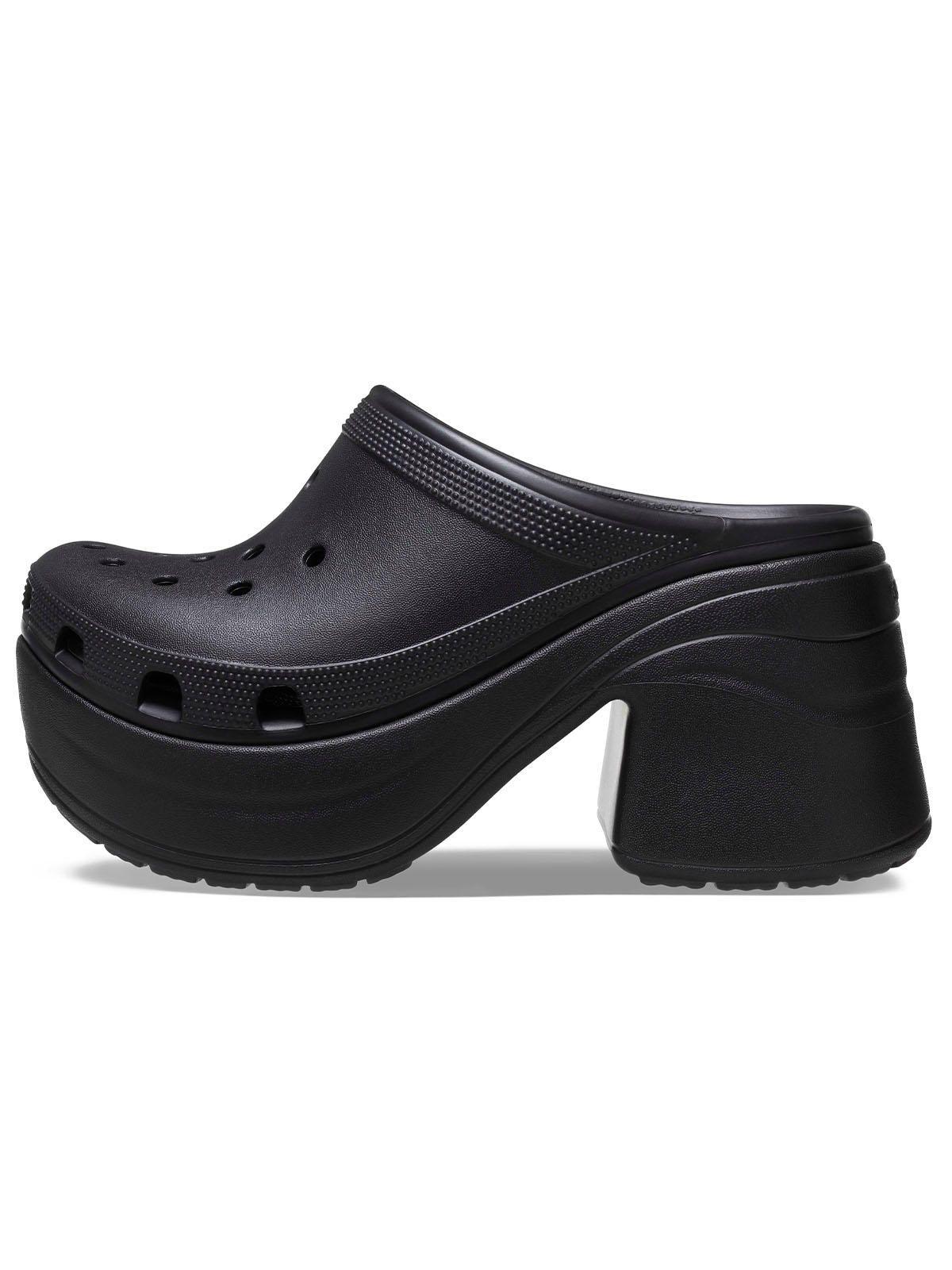 Zueco Crocs Mujer Siren Clog Negro-1