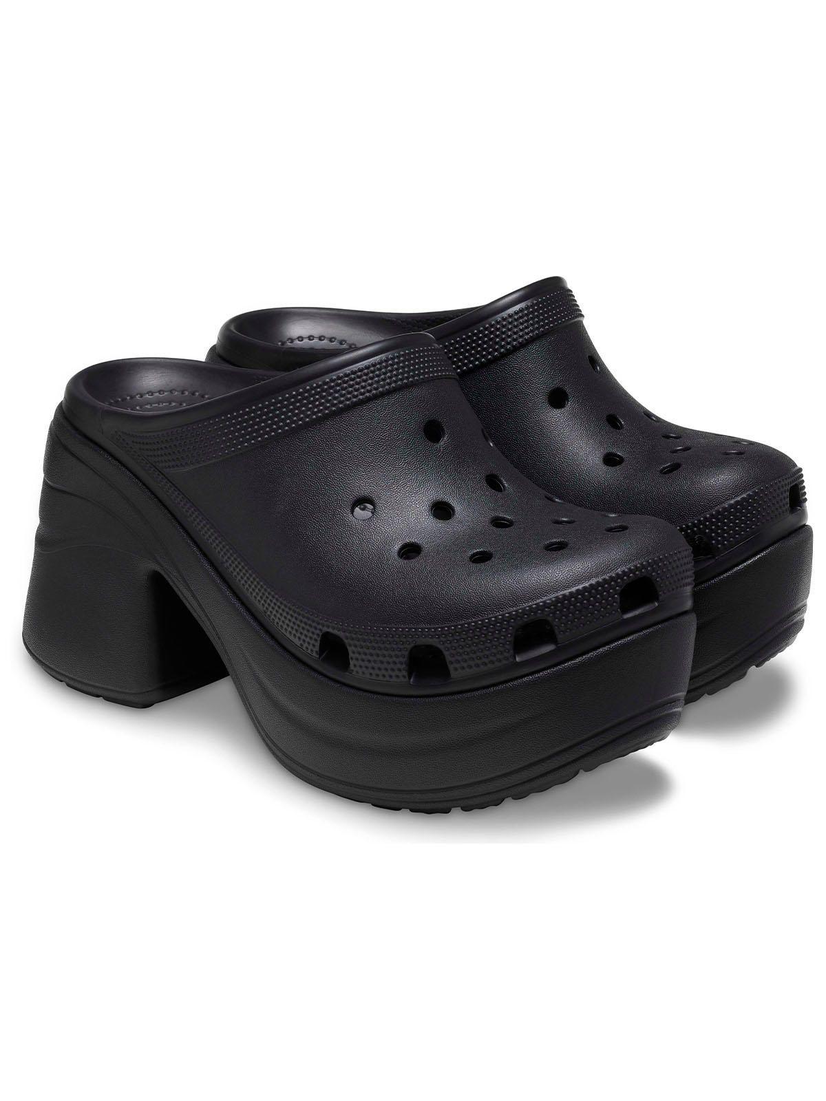 Zueco Crocs Mujer Siren Clog Negro-3