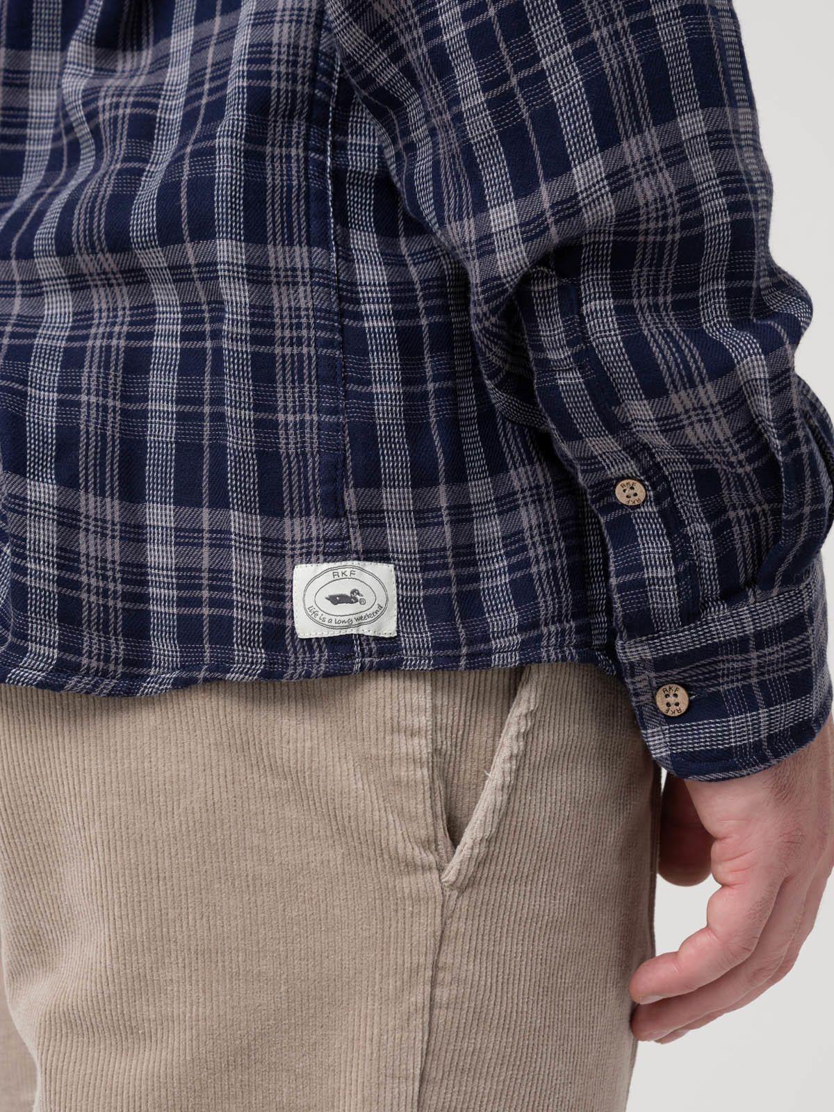 Camisa Algodón Orgánico Hombre Bradford Azul oscuro-7