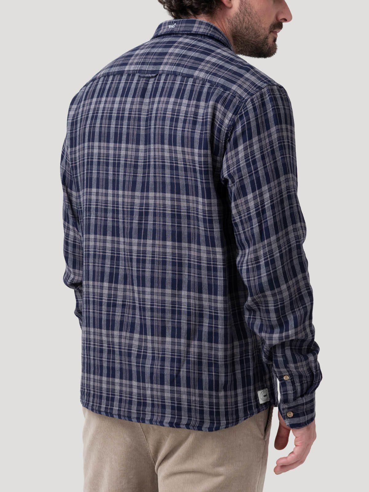 Camisa Algodón Orgánico Hombre Bradford Azul oscuro-5