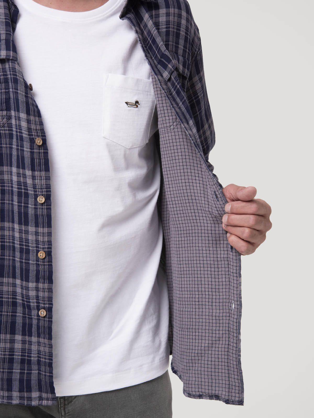 Camisa Algodón Orgánico Hombre Bradford Azul oscuro-9
