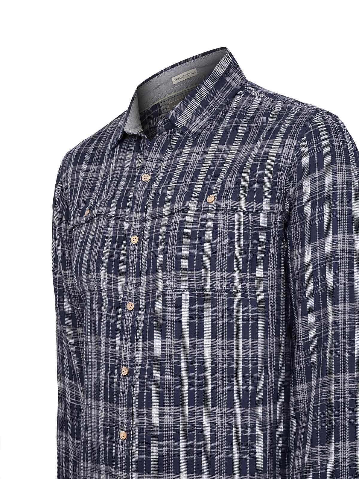 Camisa Algodón Orgánico Hombre Bradford Azul oscuro-3