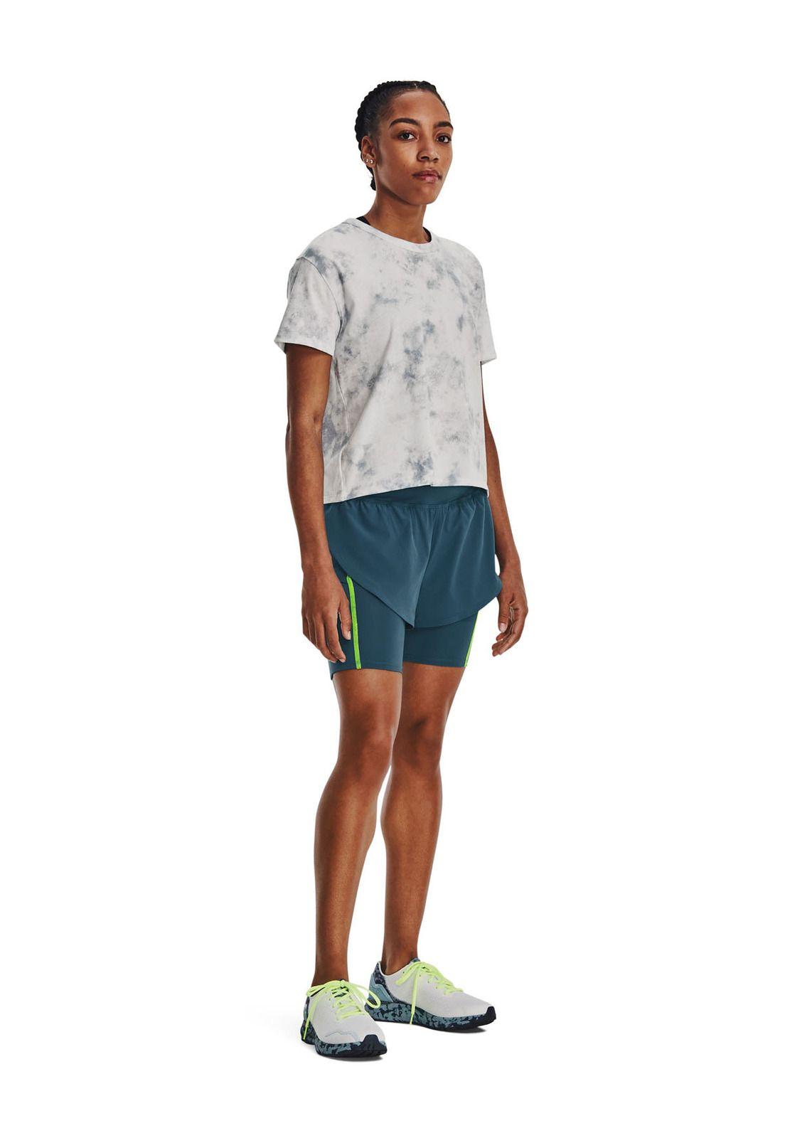 Polera Running Run Anywhere Graphic Gris Mujer-5