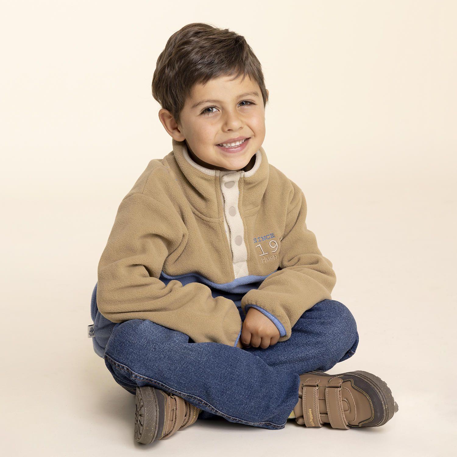 Zapatilla Cuero Niño Jets  Café-3