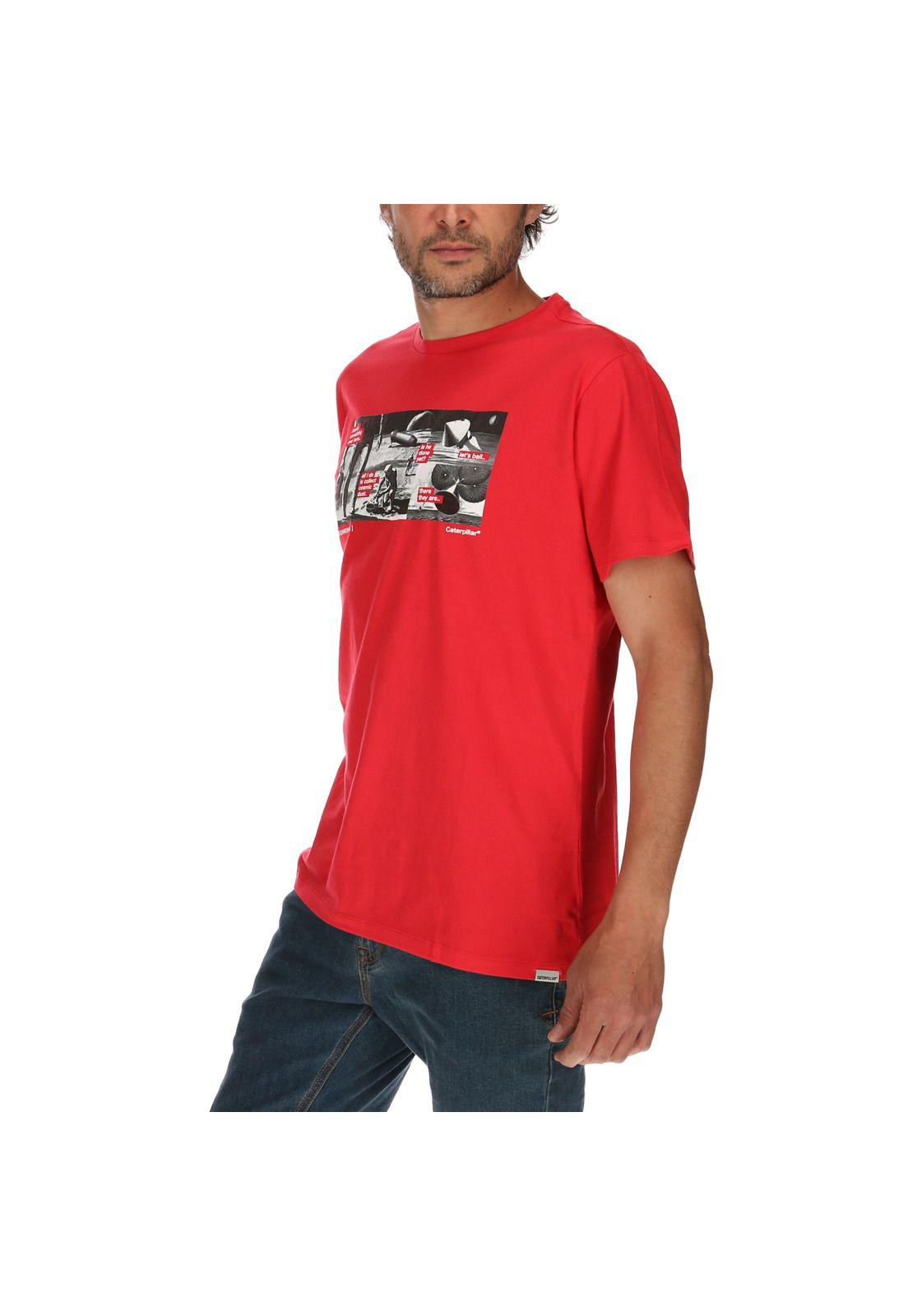 Polera Hombre Arrival Moonworkers Rojo-1
