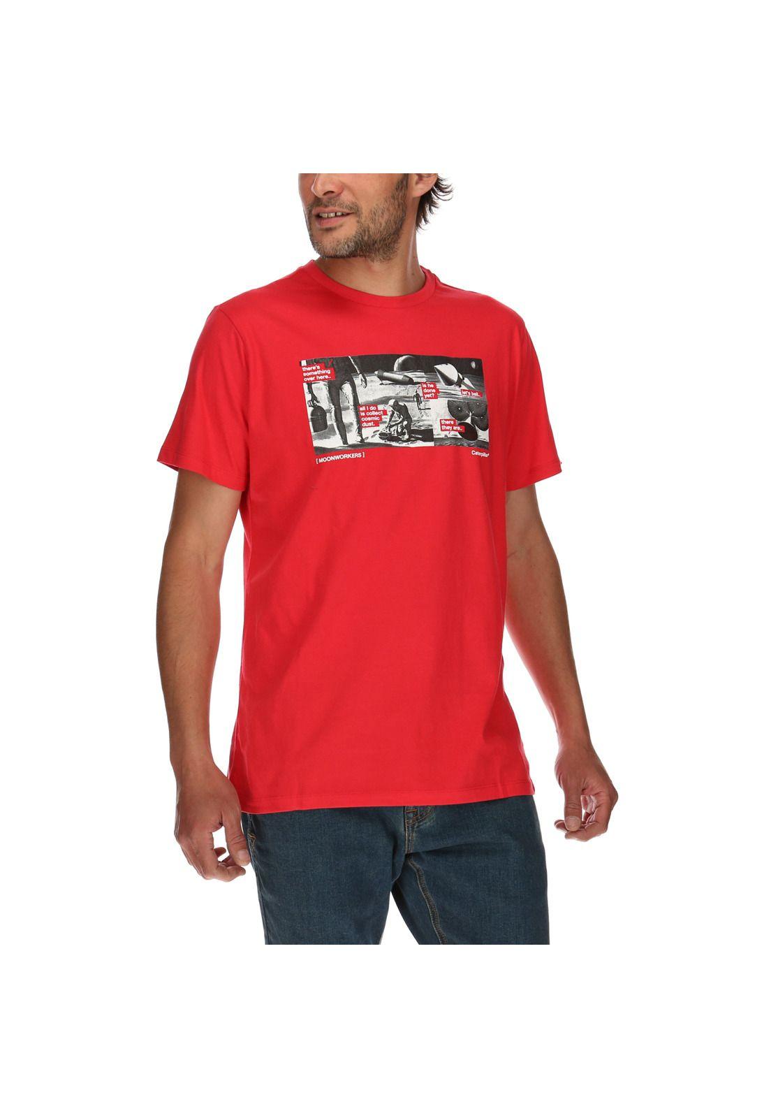 Polera Hombre Arrival Moonworkers Rojo-3
