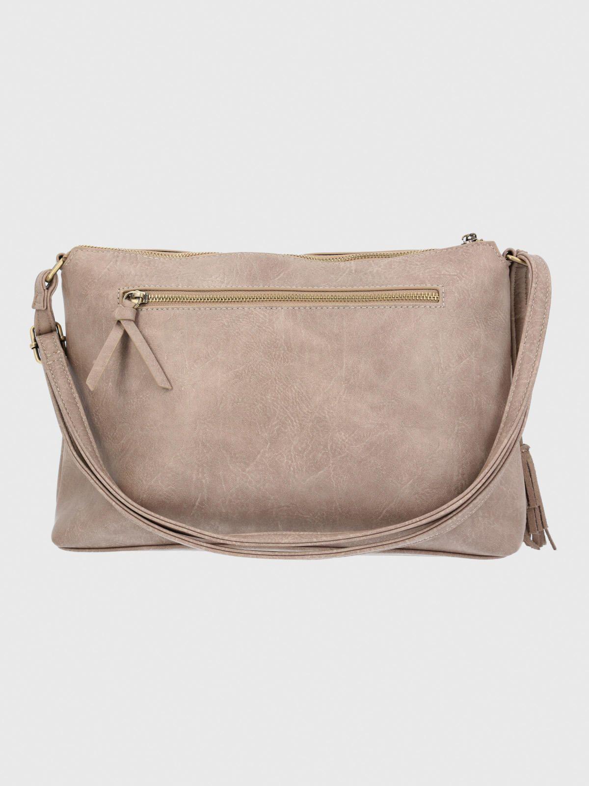 Cartera Ecocuero Mujer Lennon Bag Café-2