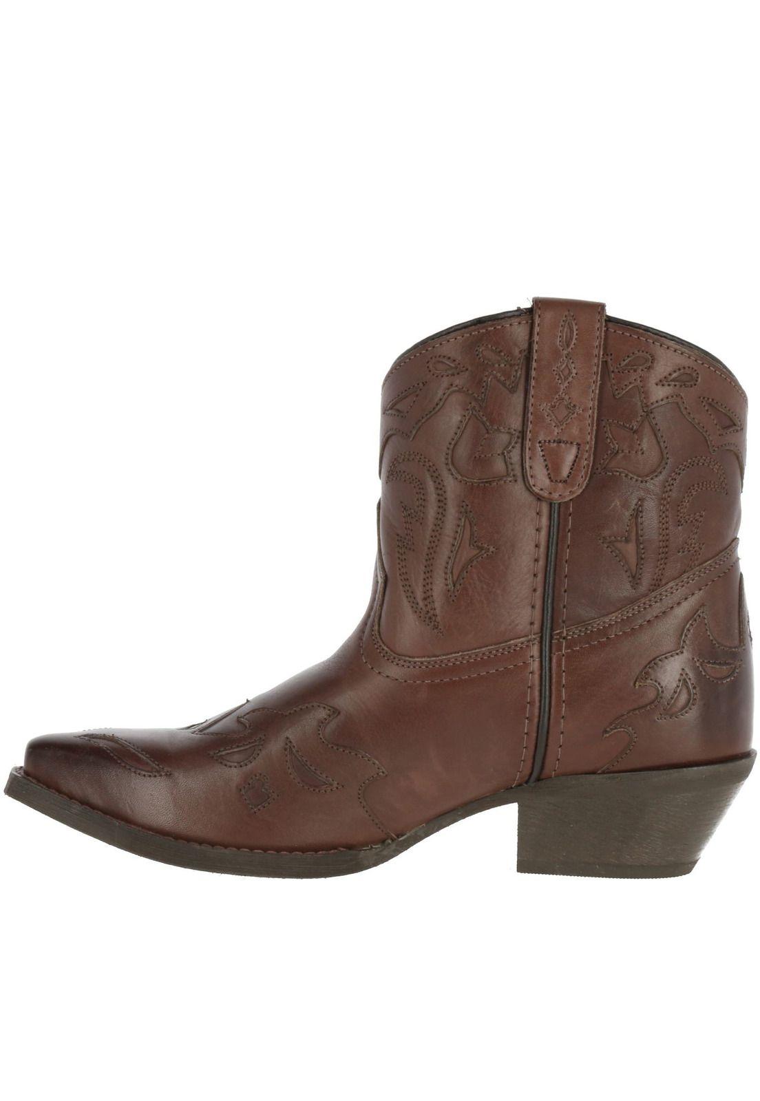 Botin Mujer Cuero Reno Café Oscuro-2