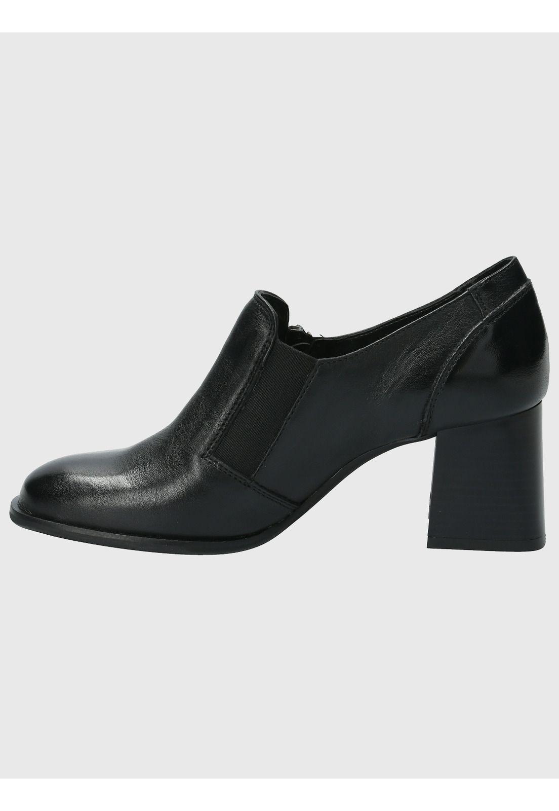 Zapato Cuero Mujer Pomell Negro-5
