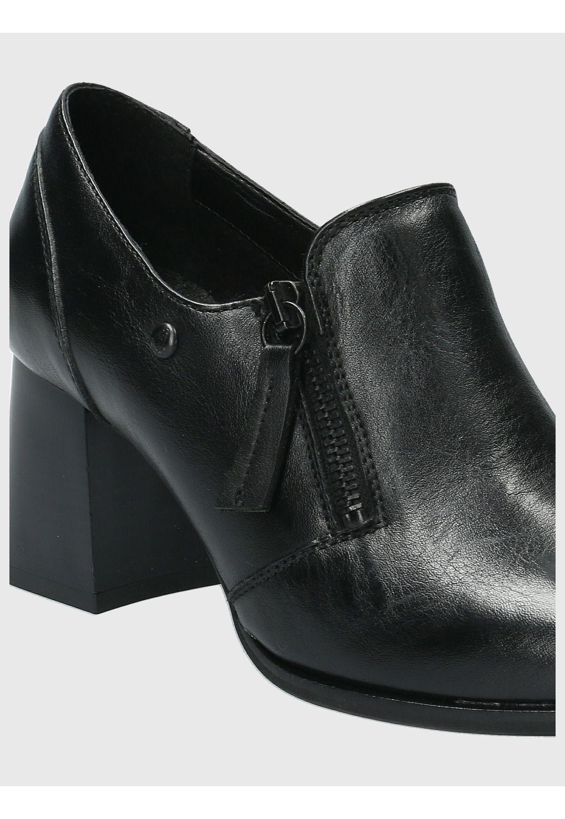 Zapato Cuero Mujer Pomell Negro-7