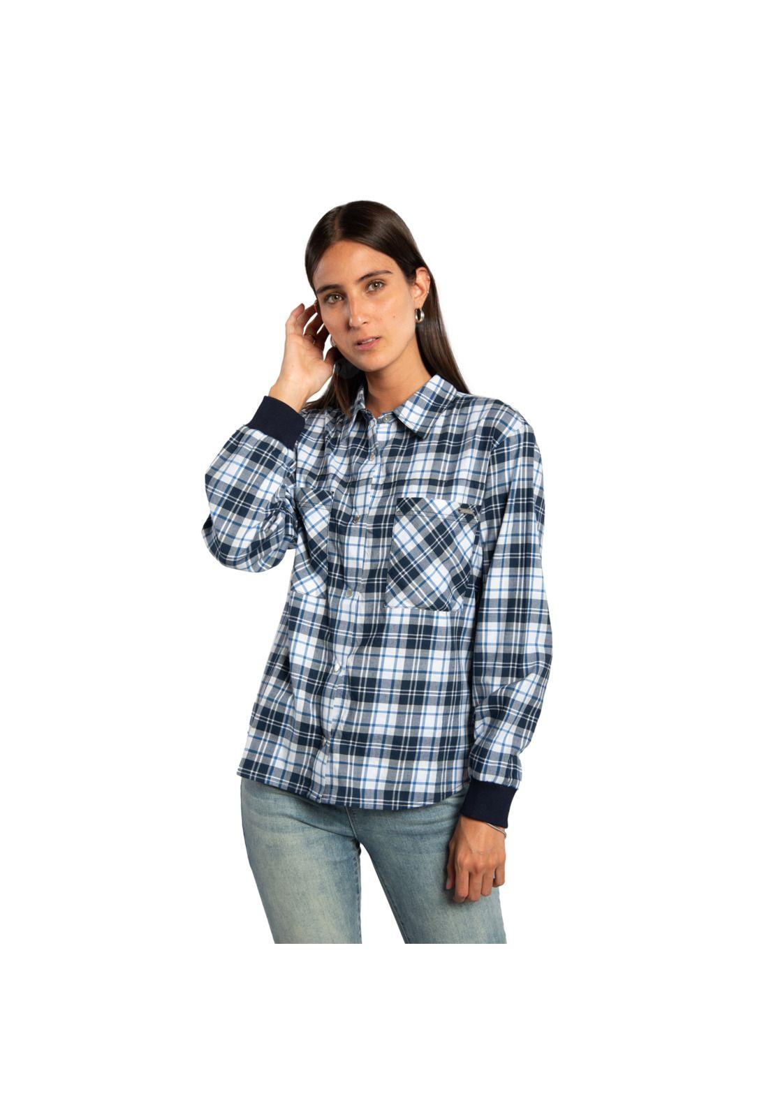 Blusa Mujer Foundation L/S Plaid Pocket Multi-0
