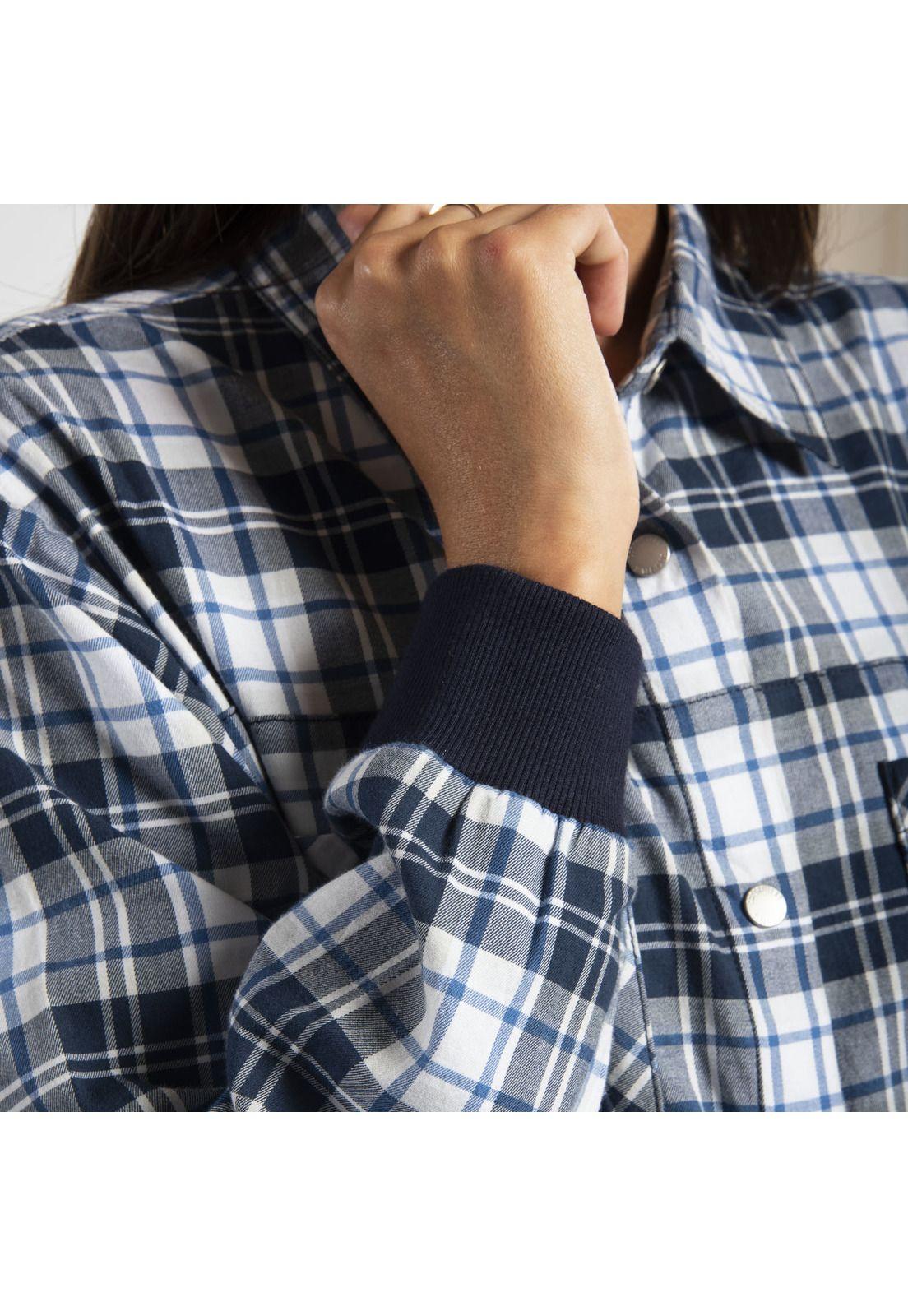 Blusa Mujer Foundation L/S Plaid Pocket Multi-3