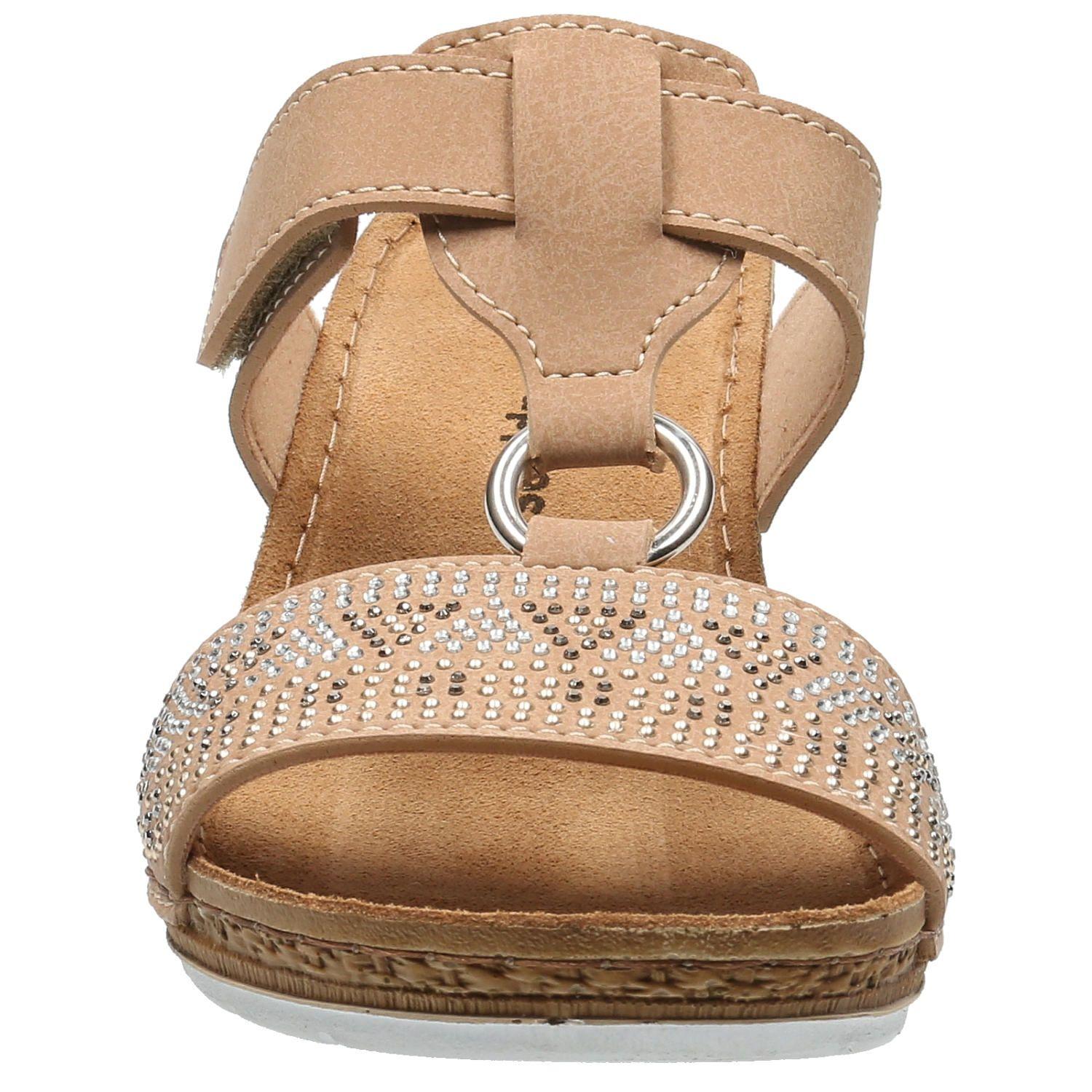 Sandalia Mujer Bax Beige-2