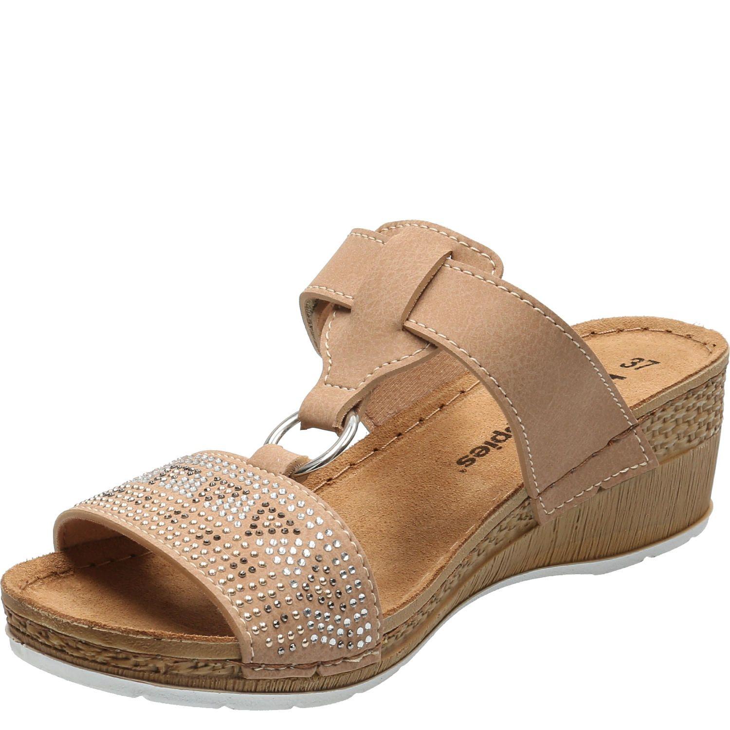 Sandalia Mujer Bax Beige-3