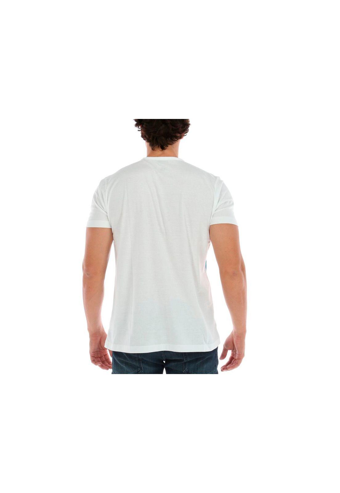Polera M/C Block Tee Celeste-2