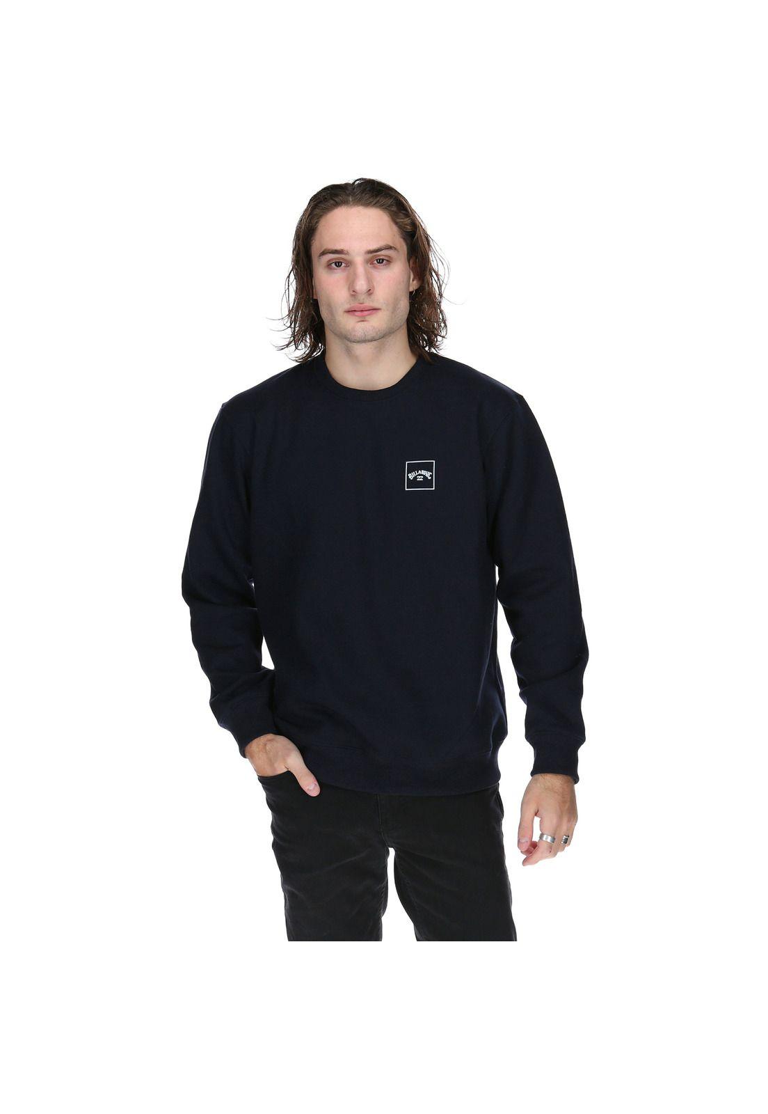 Polerón Unisex Stacked Crew Azul -0