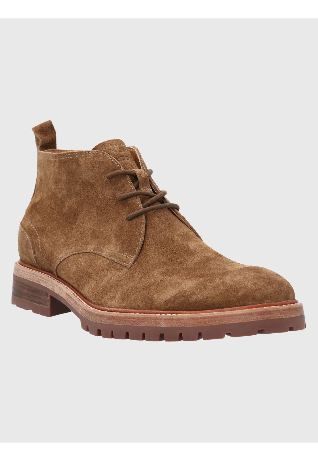 Botín Cuero Hombre Milvio Taupe-0