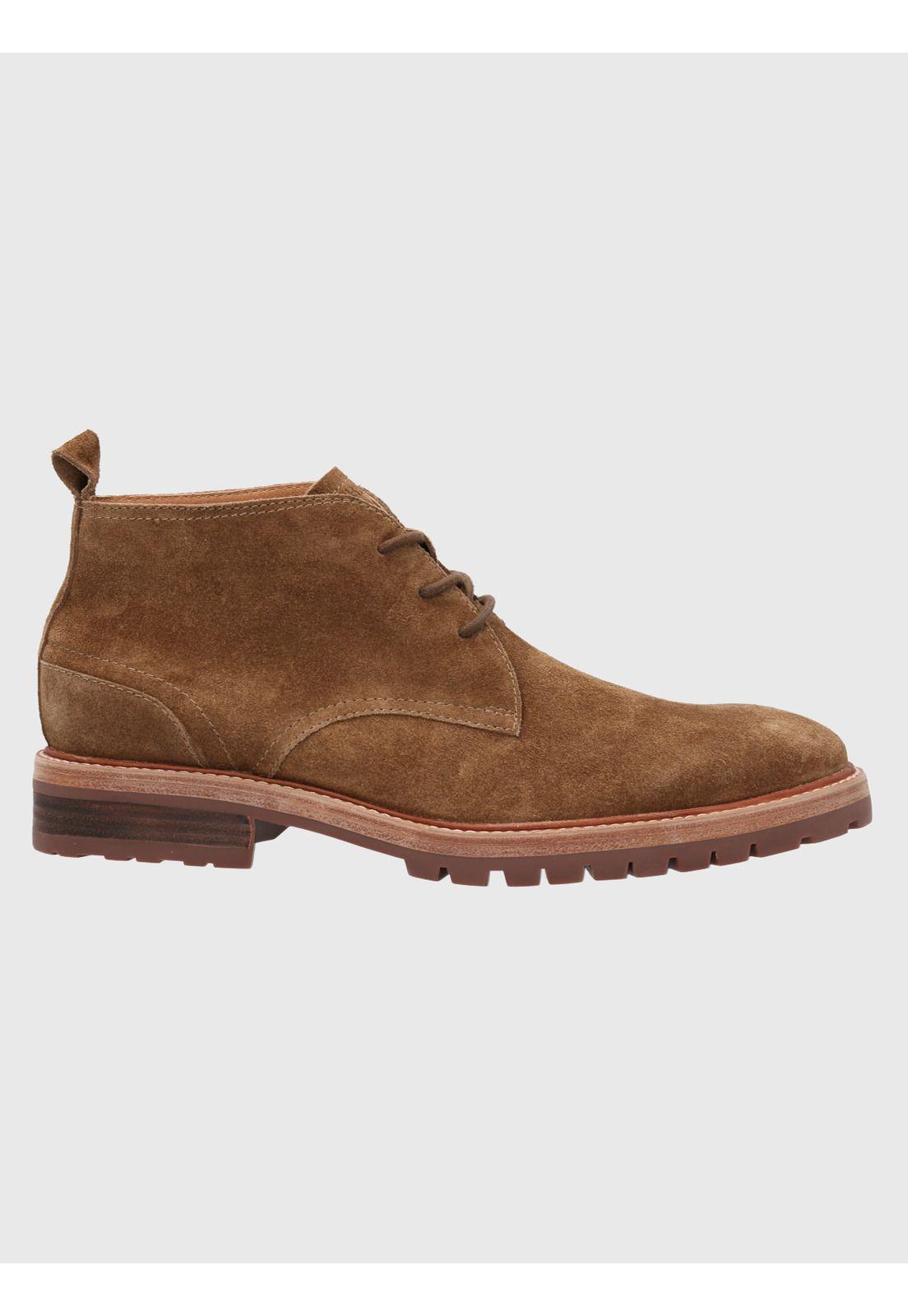 Botín Cuero Hombre Milvio Taupe-1