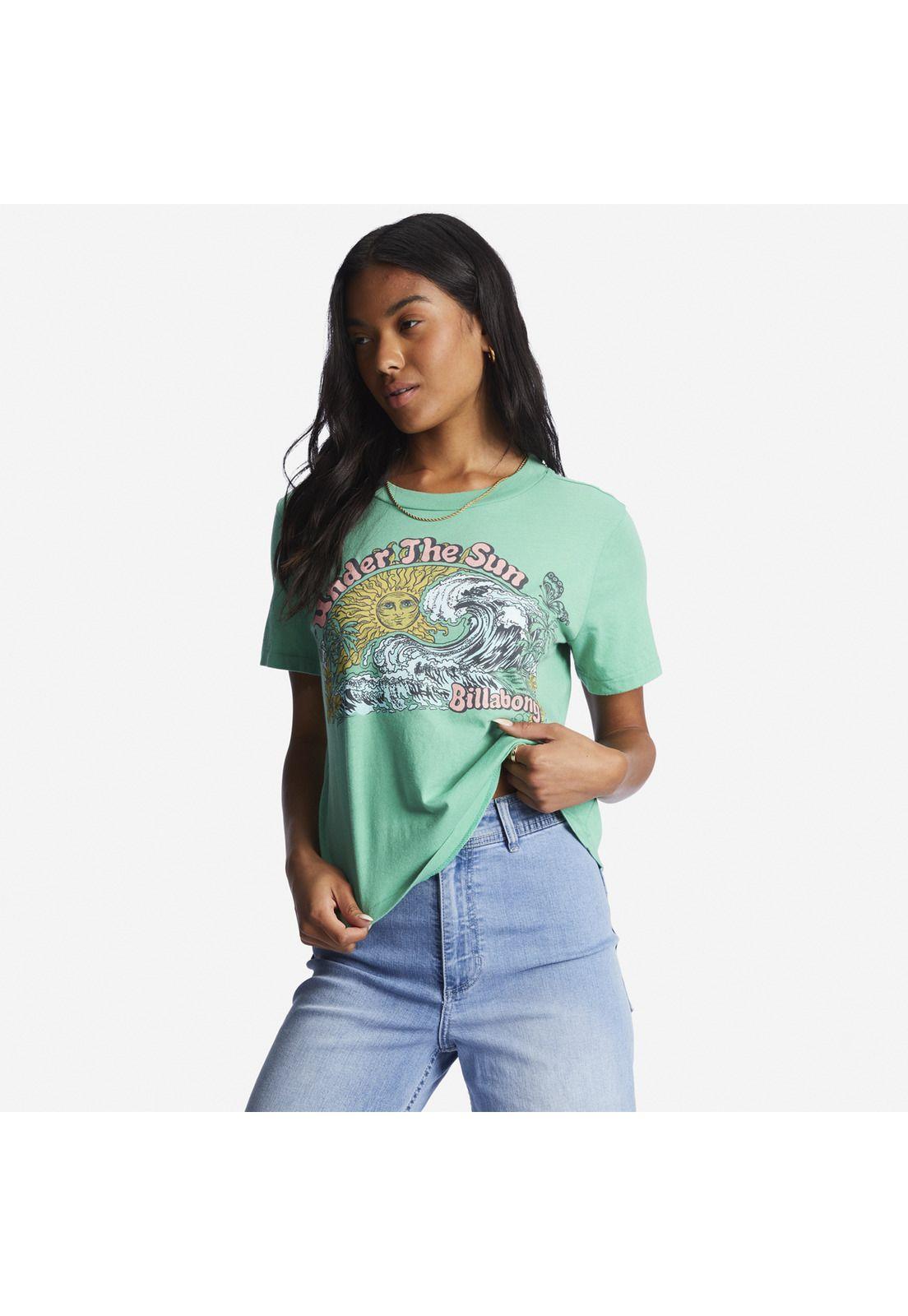 Polera M/C Mujer Choppy Waters J Verde-0