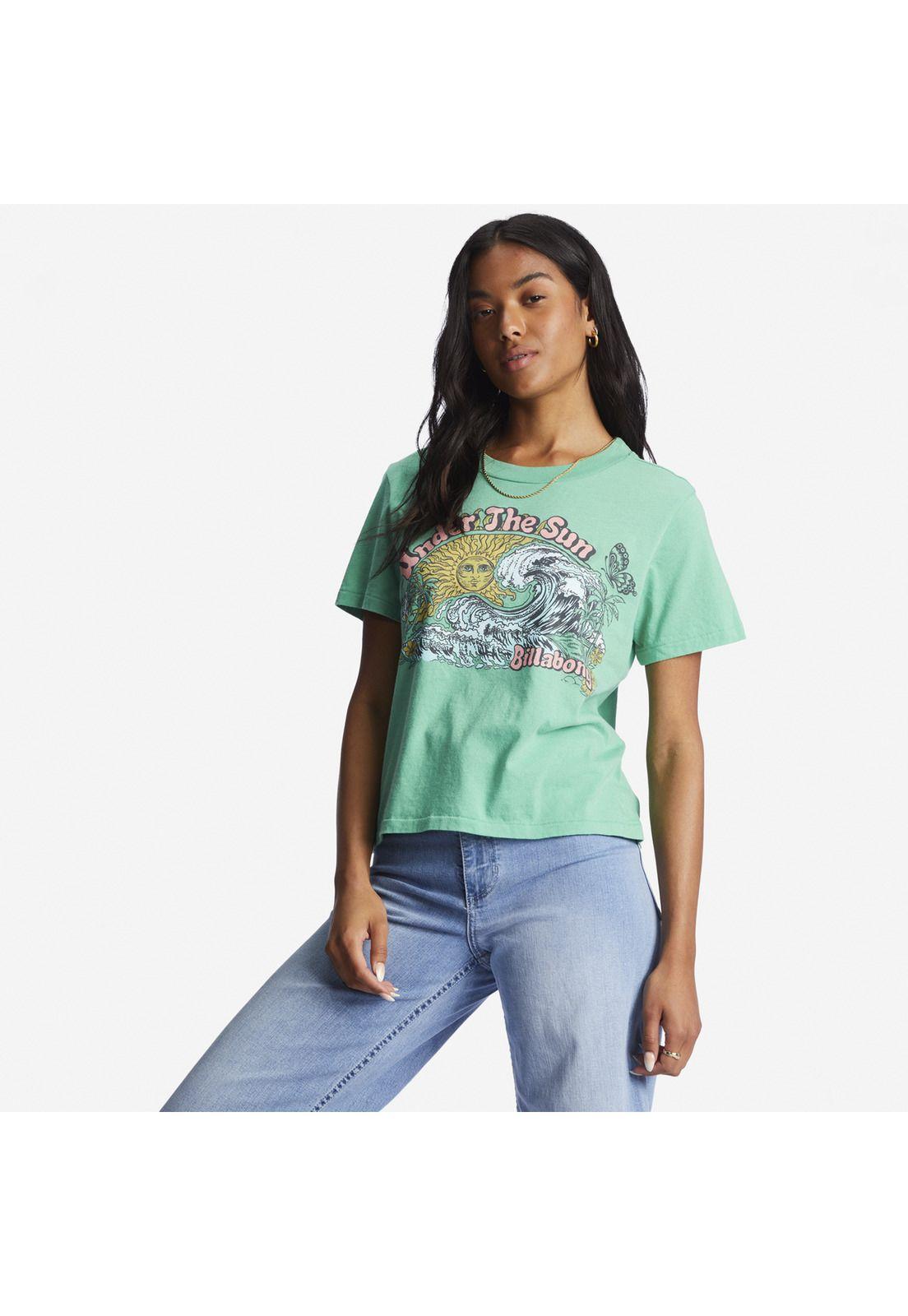 Polera M/C Mujer Choppy Waters J Verde-1