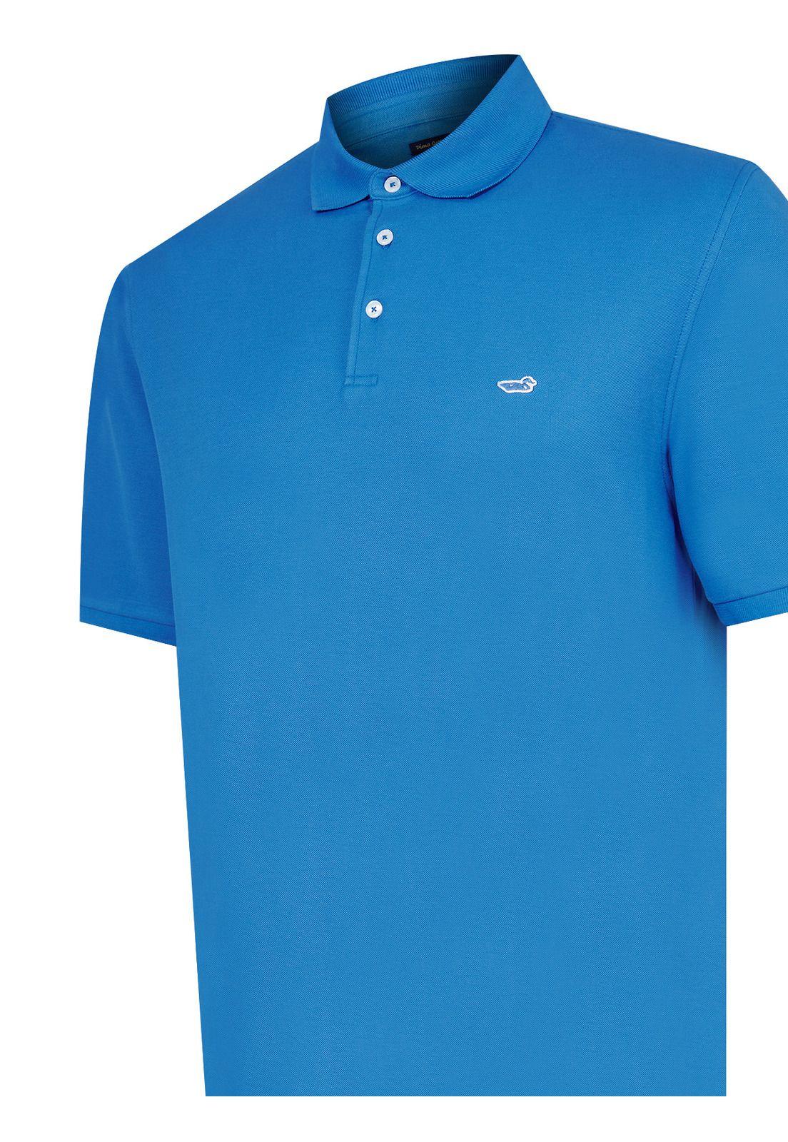 Polera Algodón Orgánico Azul Newmitchel Hombre -3