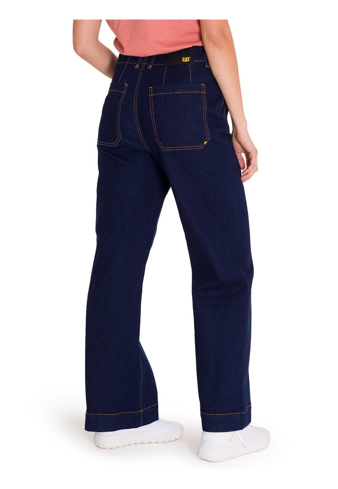 Jeans Triblend Stret Denim Patch Mujer Azul Marino-3