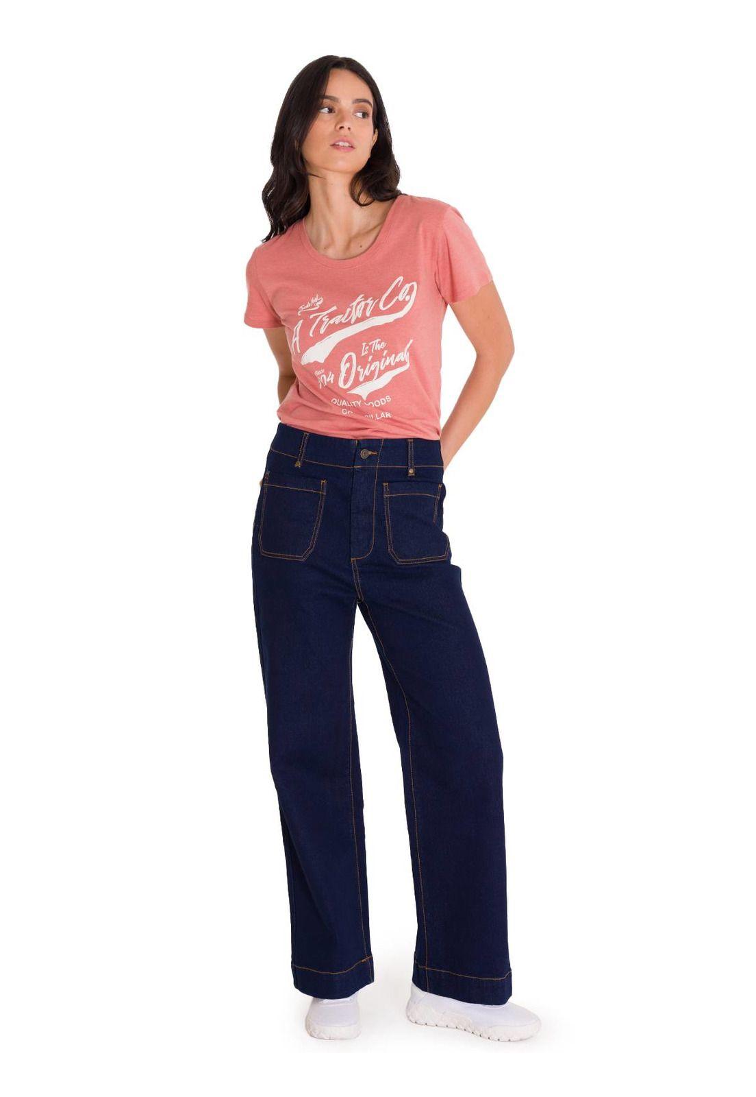 Jeans Triblend Stret Denim Patch Mujer Azul Marino-6