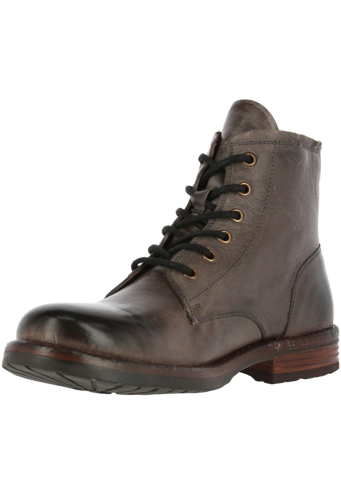Botin Cuero Hombre Tate Gris-3