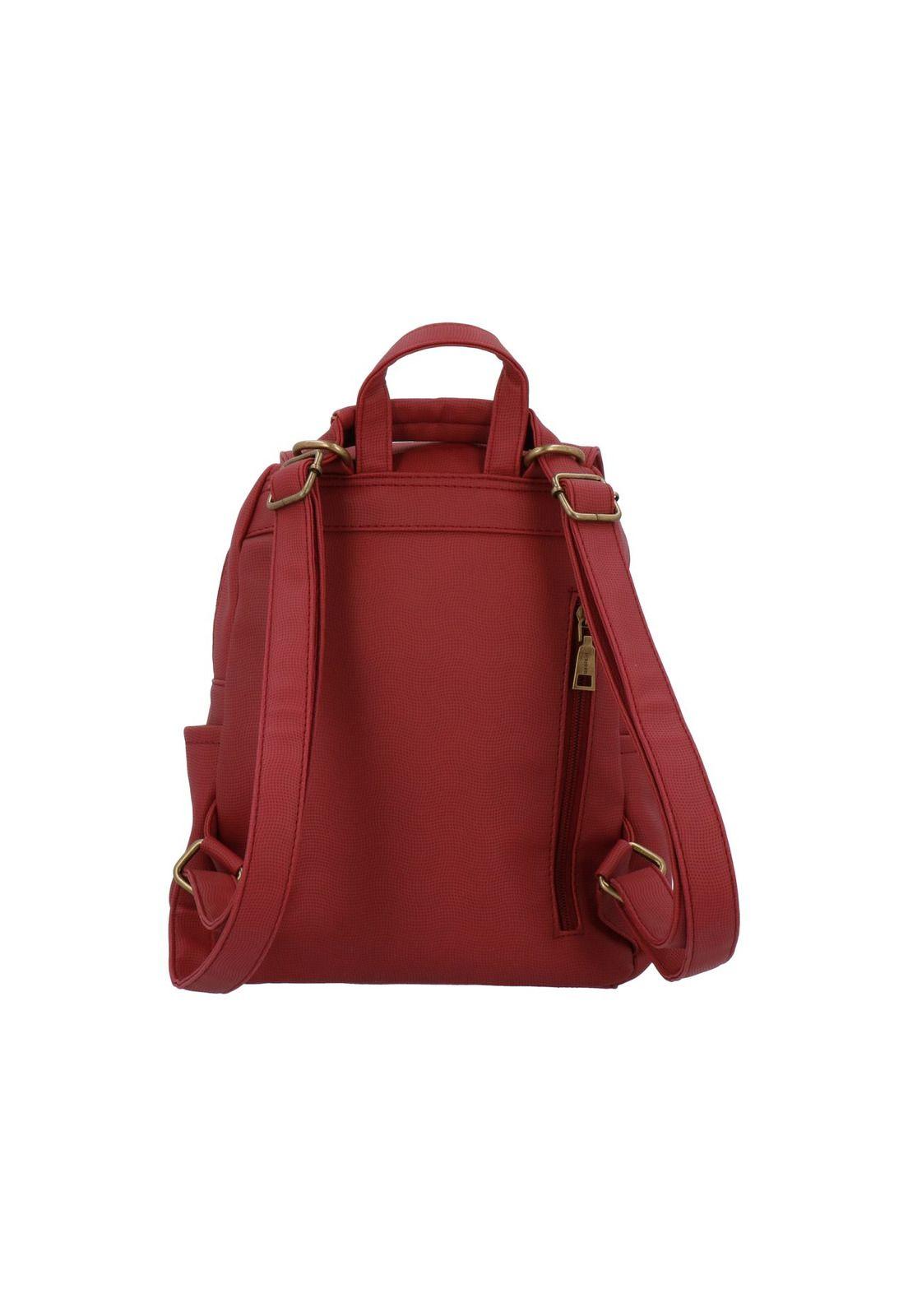 Cartera Mochila Convertible Berta Casual Rojo-2
