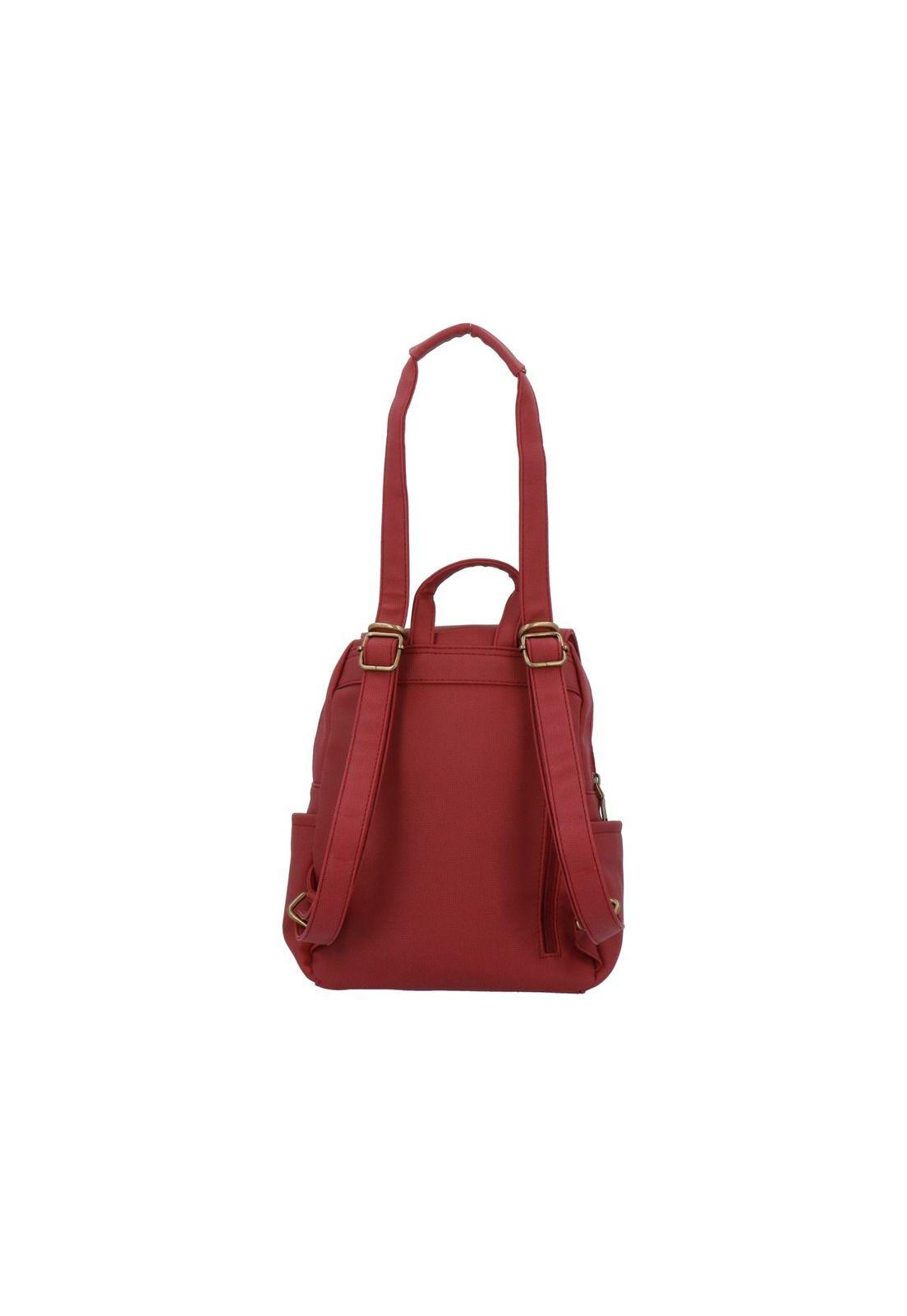 Cartera Mochila Convertible Berta Casual Rojo-3