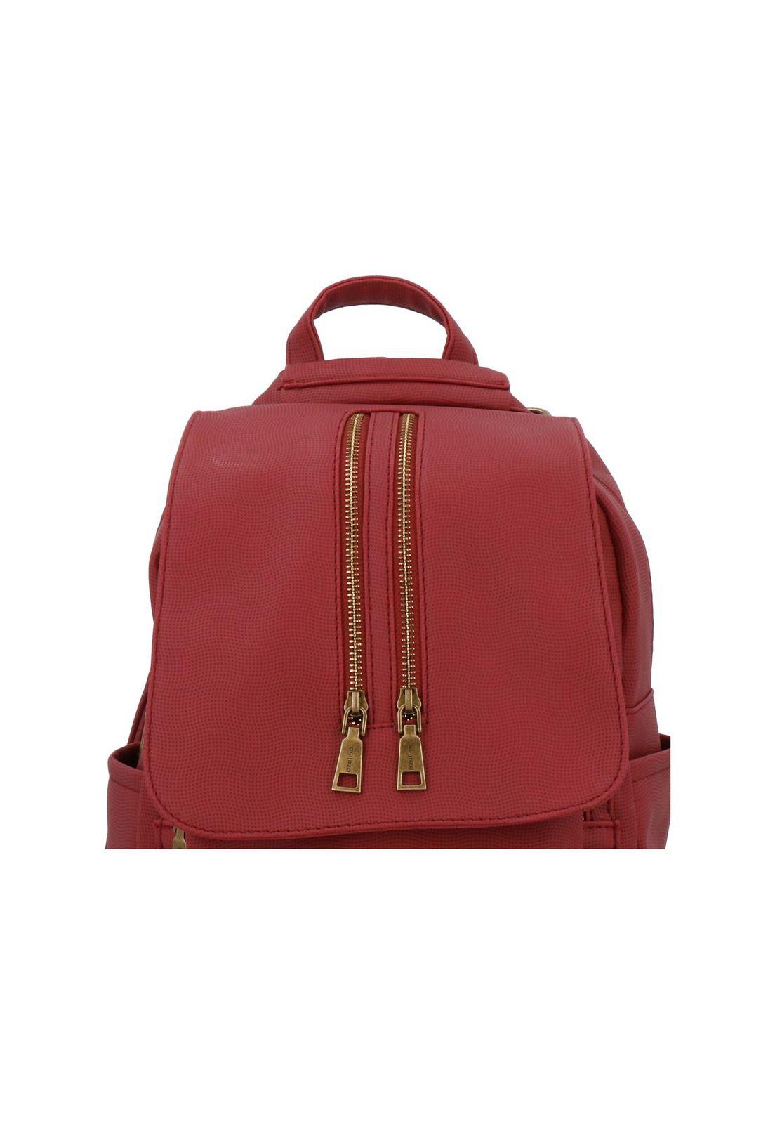 Cartera Mochila Convertible Berta Casual Rojo-4